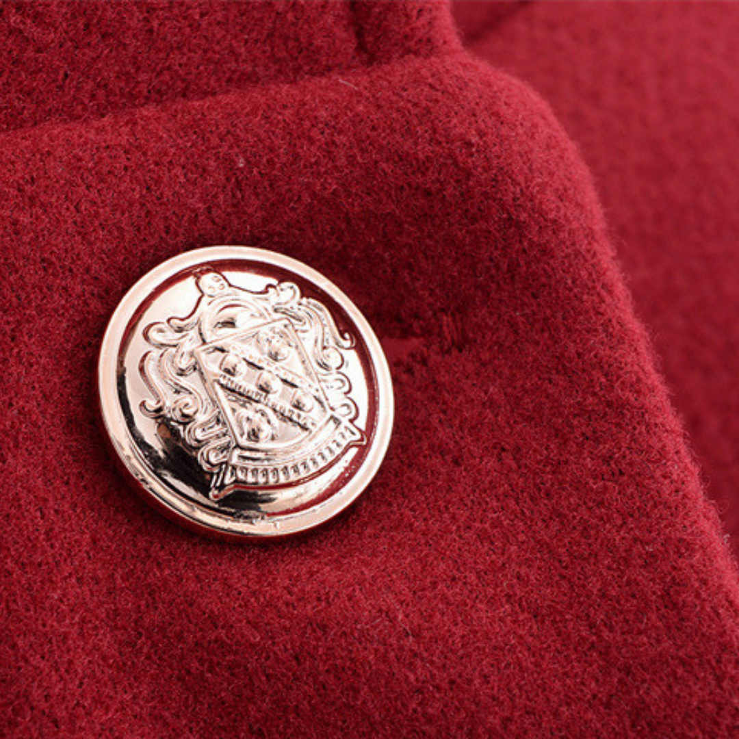 Dames Wollen Cape Mantel – Effen, Casual voor Herfst en Winter