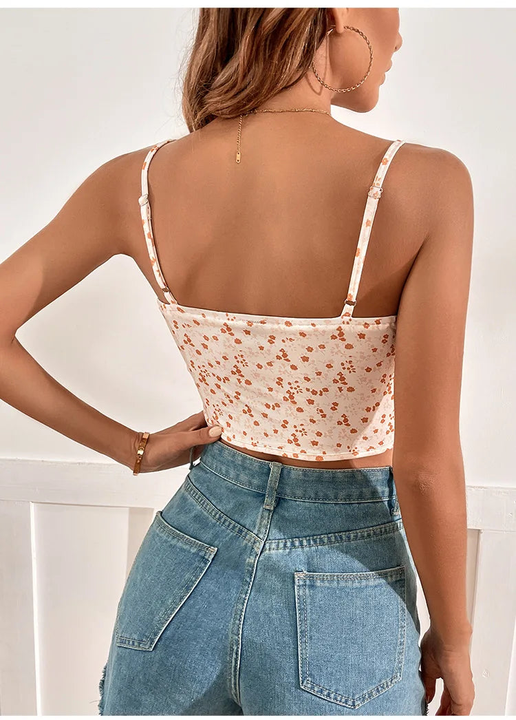 Nuvella | Bloemetjes Top voor Dames | Zomer 2025