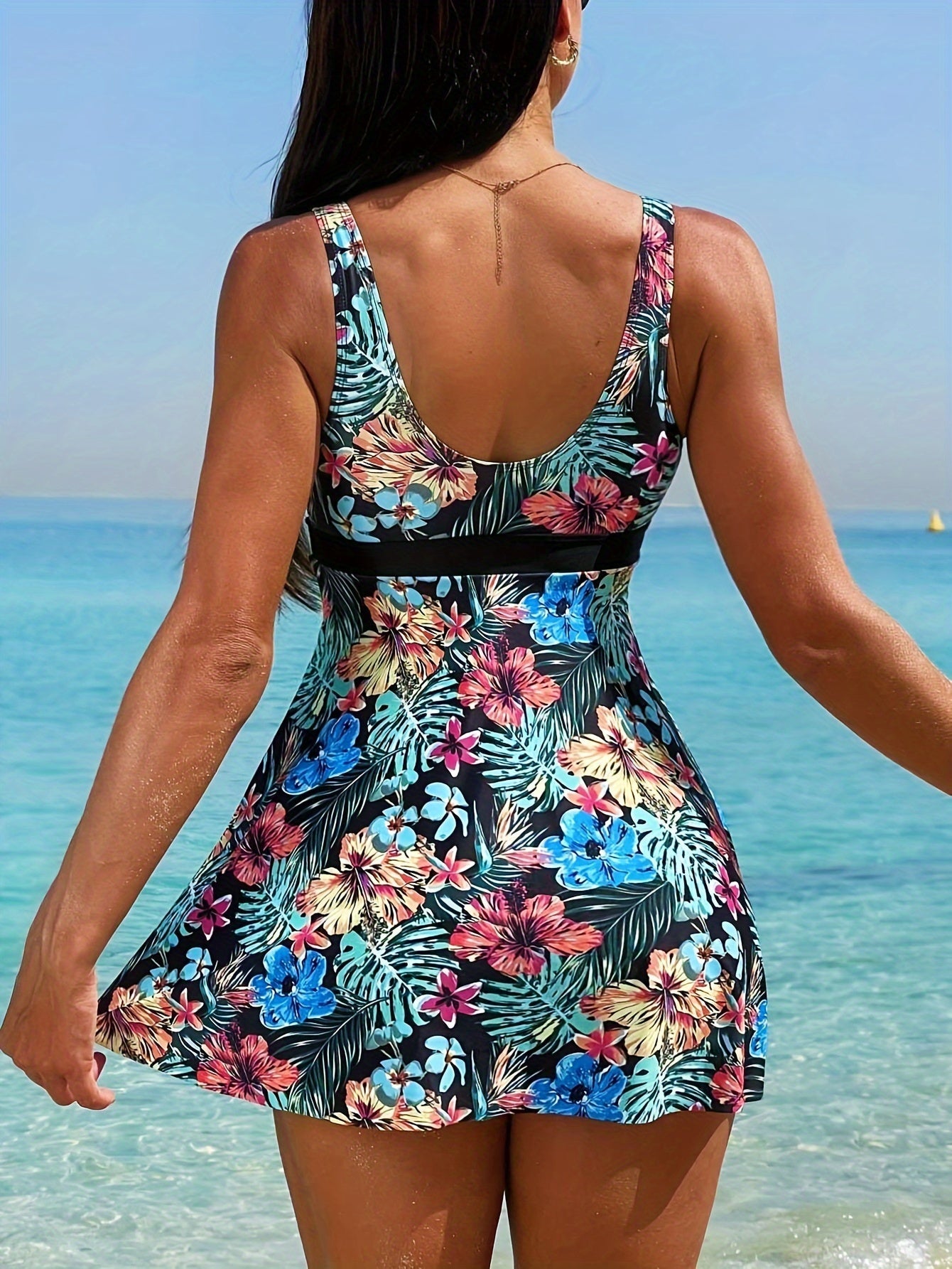 Savanna - Tweedelige tankini met tropische print voor dames