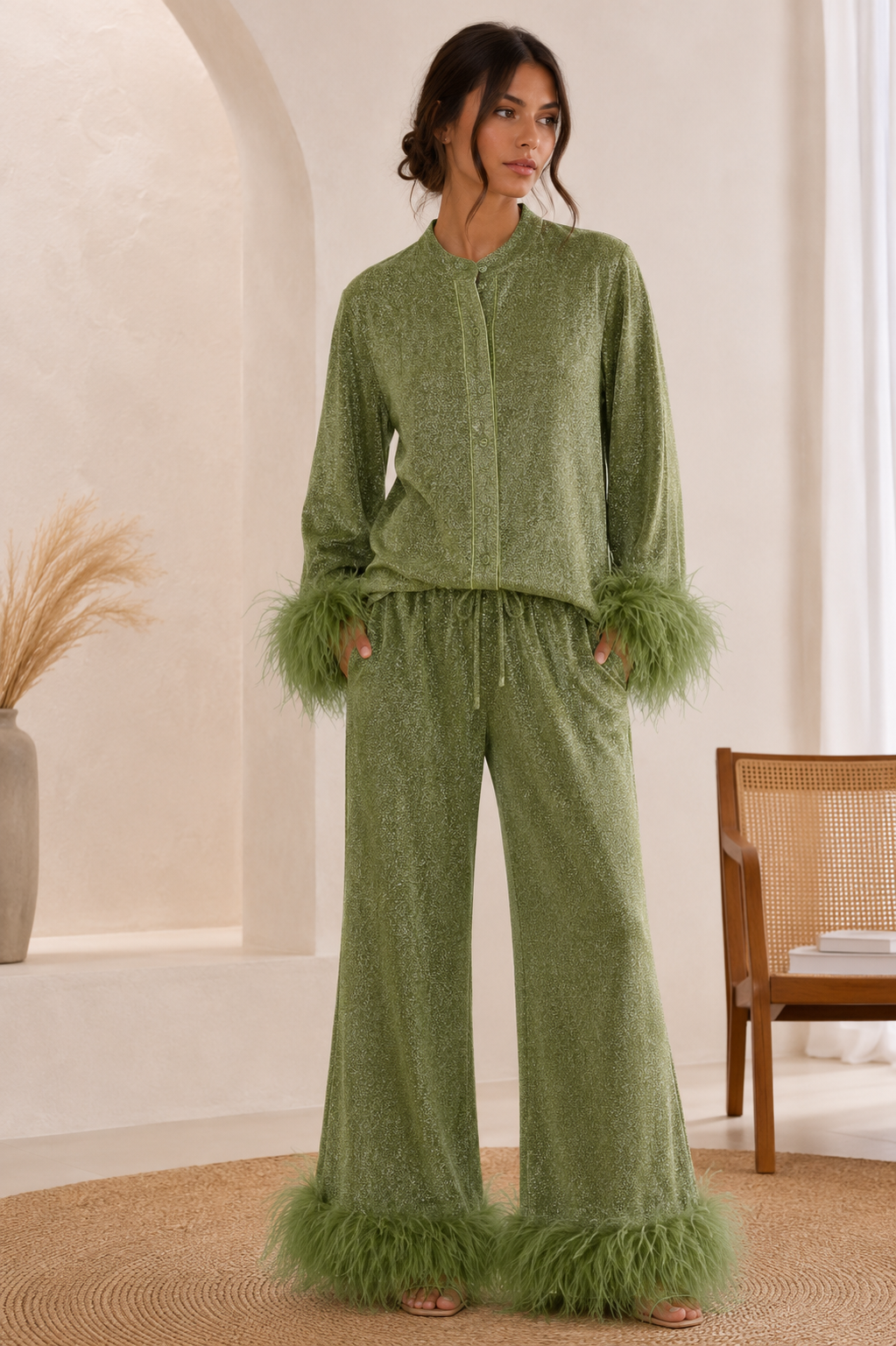 Henley - Luxe Glitter Set met Veren