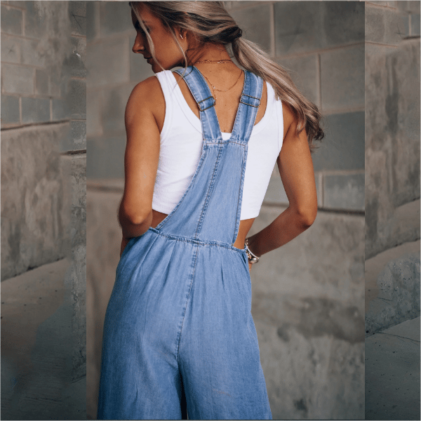 Rianne - Dames Denim Jumpsuit