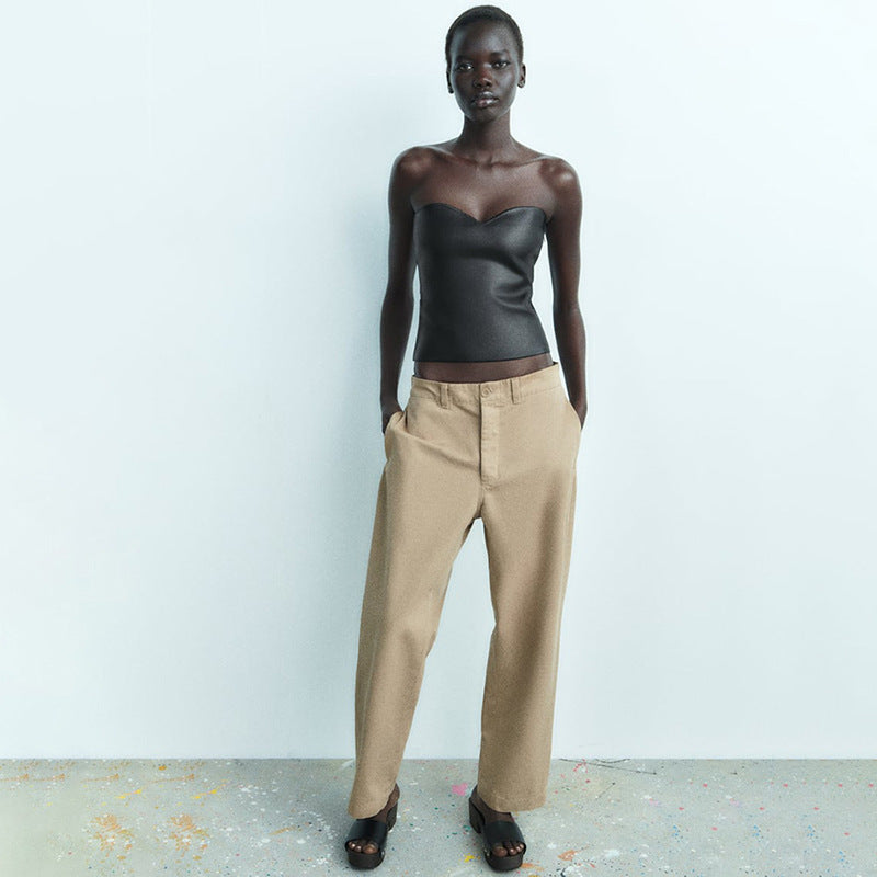 Strapless Shimmer Top voor Dames