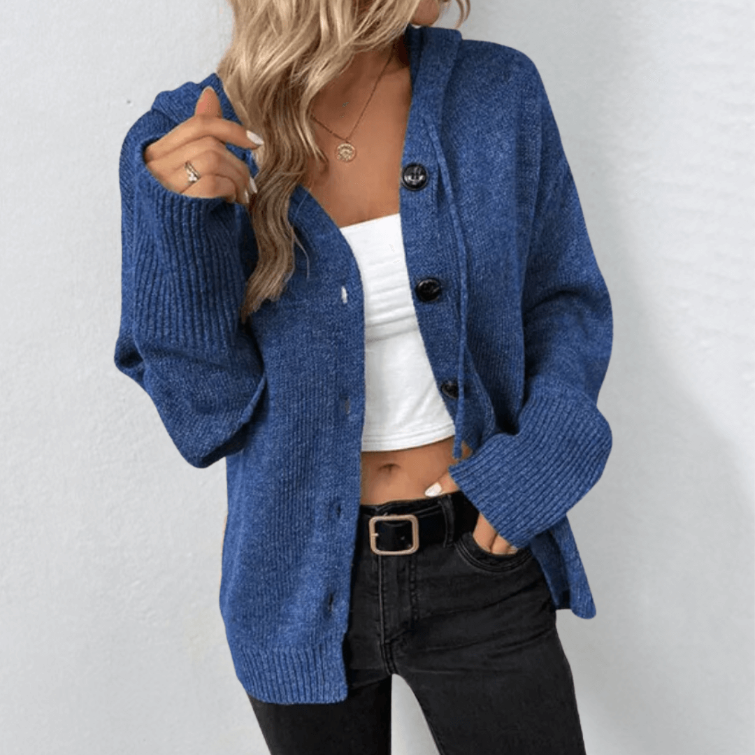 Dames Gebreid Vest met Knoopsluiting – Warm Cardigan voor Herfst en Winter