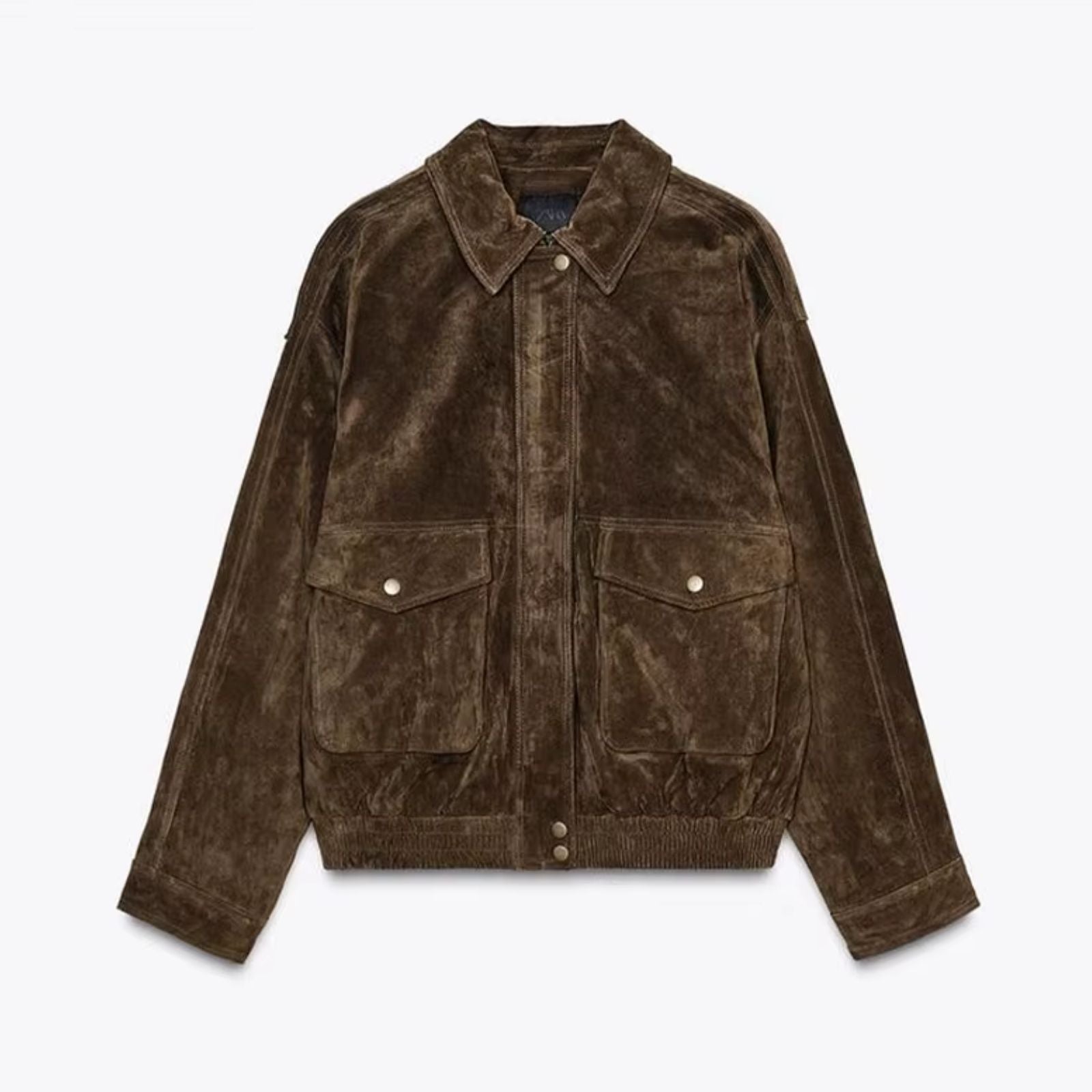 Aïsha oversized suede jacket | Dames jas van luxe suède met vintage flair