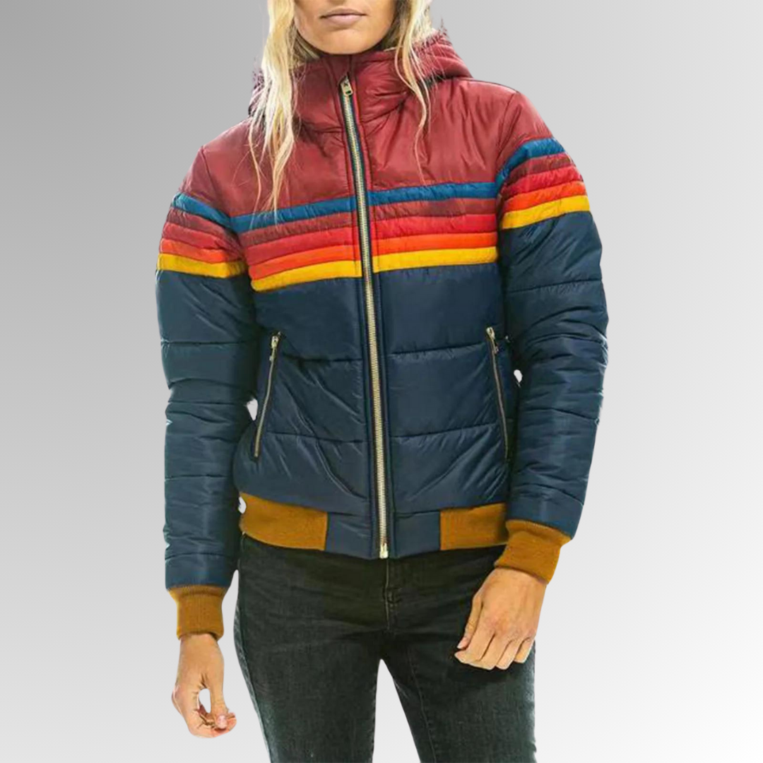 Marietta Jas | Dames jas met waterdichte stof, capuchon en elegante pasvorm