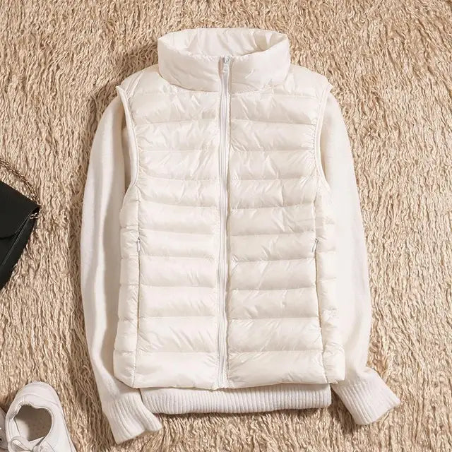 Ultralichte Donsbodywarmer | Dames bodywarmer met lichtgewicht warmte en stijlvol design