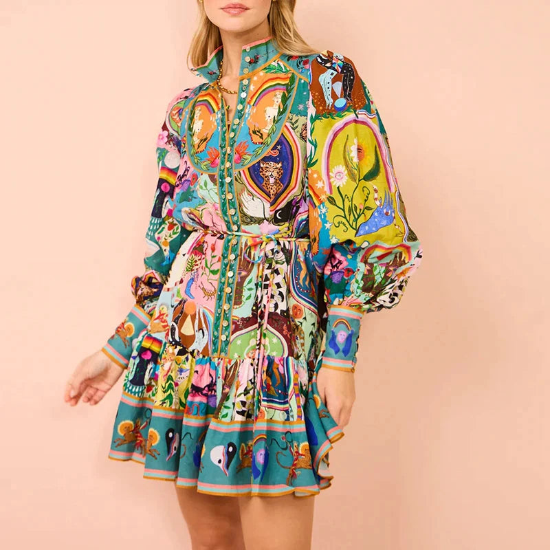 Johanna | Zomer Jurk met Print voor Dames