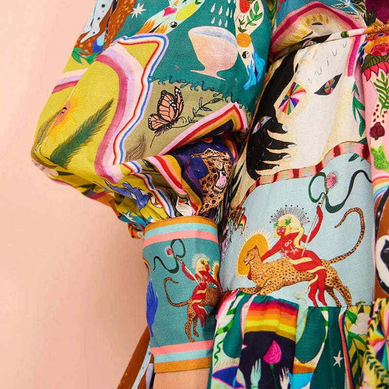 Johanna | Zomer Jurk met Print voor Dames