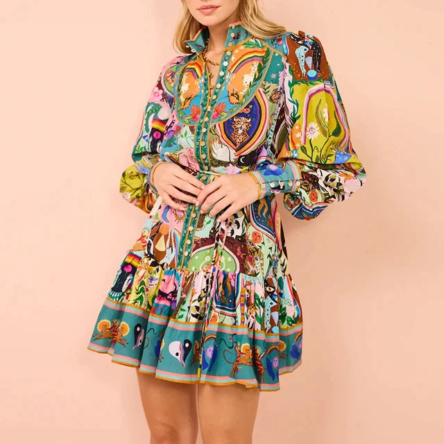 Johanna | Zomer Jurk met Print voor Dames