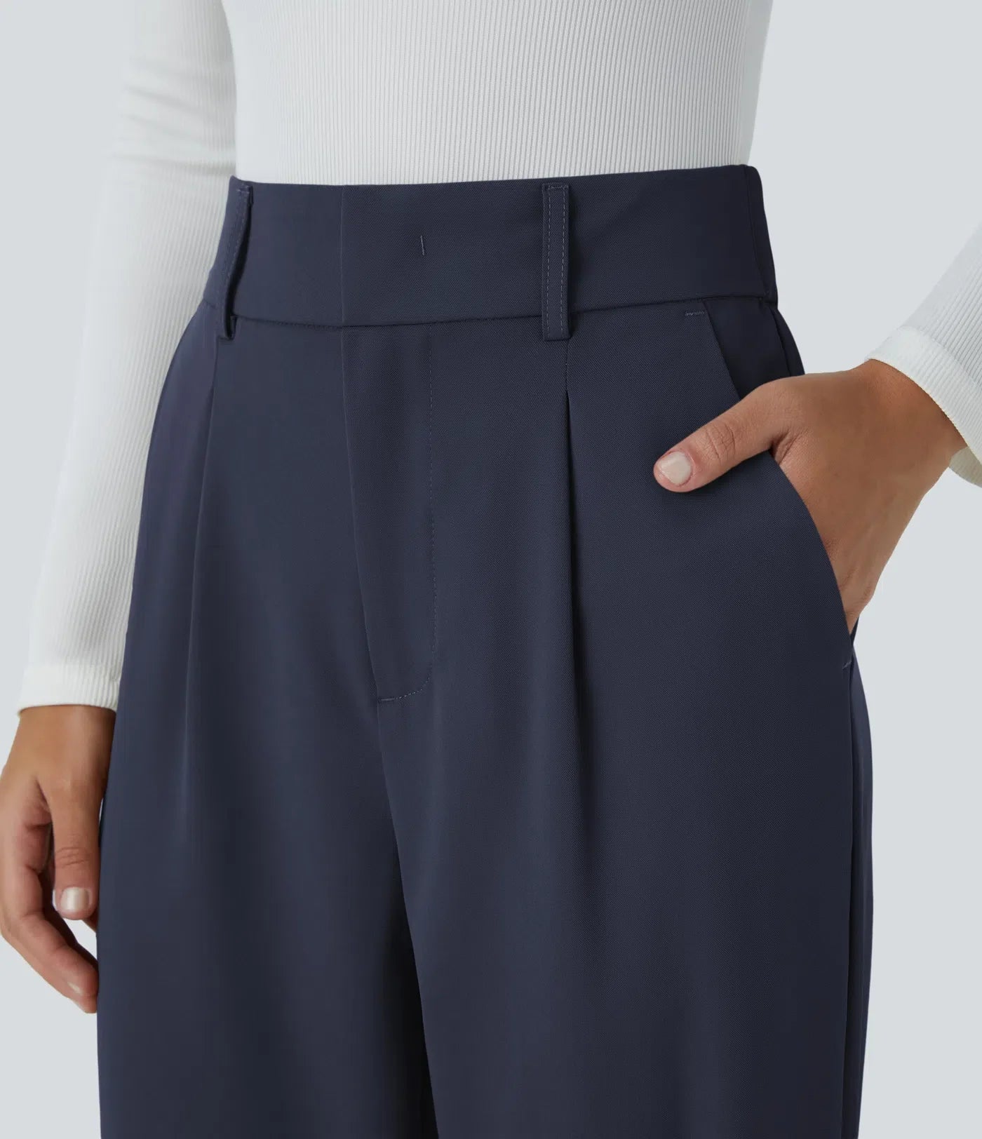 Hella Broek | Dames broek met hoge taille van zachte en elastische stof