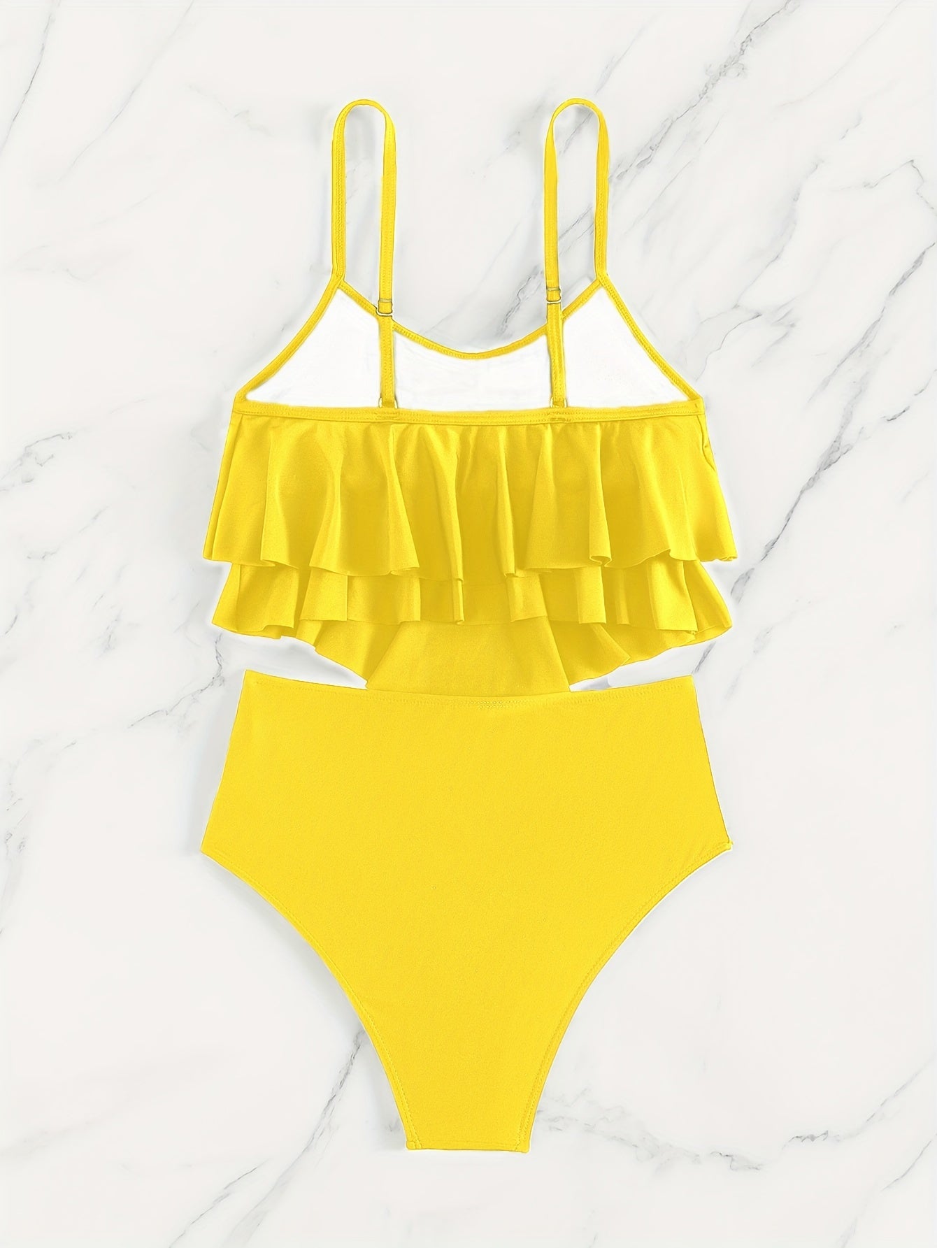 Gerimpelde gelaagde bikini voor dames