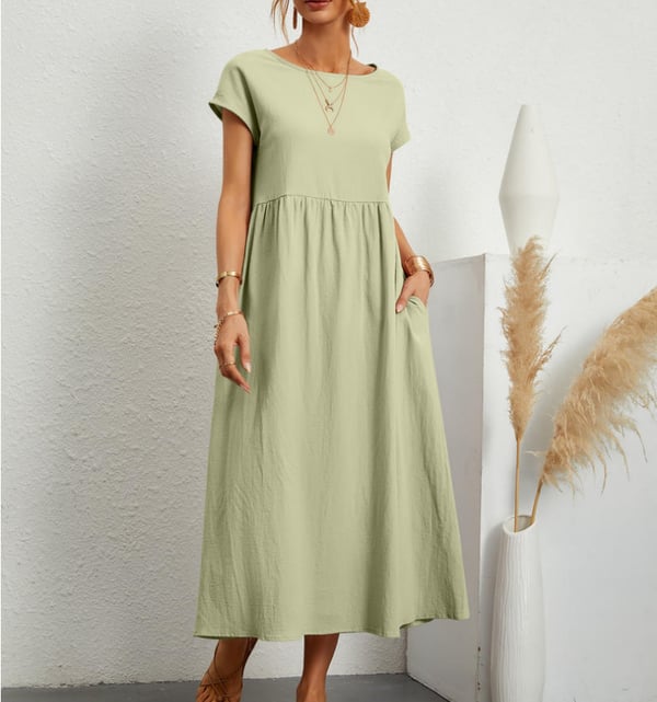 Jildou | Dames linnen jurk – luchtige relaxed fit
