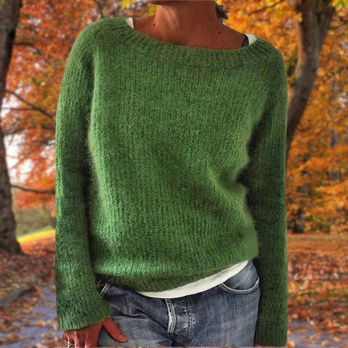 Dames Boothals Gebreide Trui – Lange mouwen, casual pullover voor herfst en winter