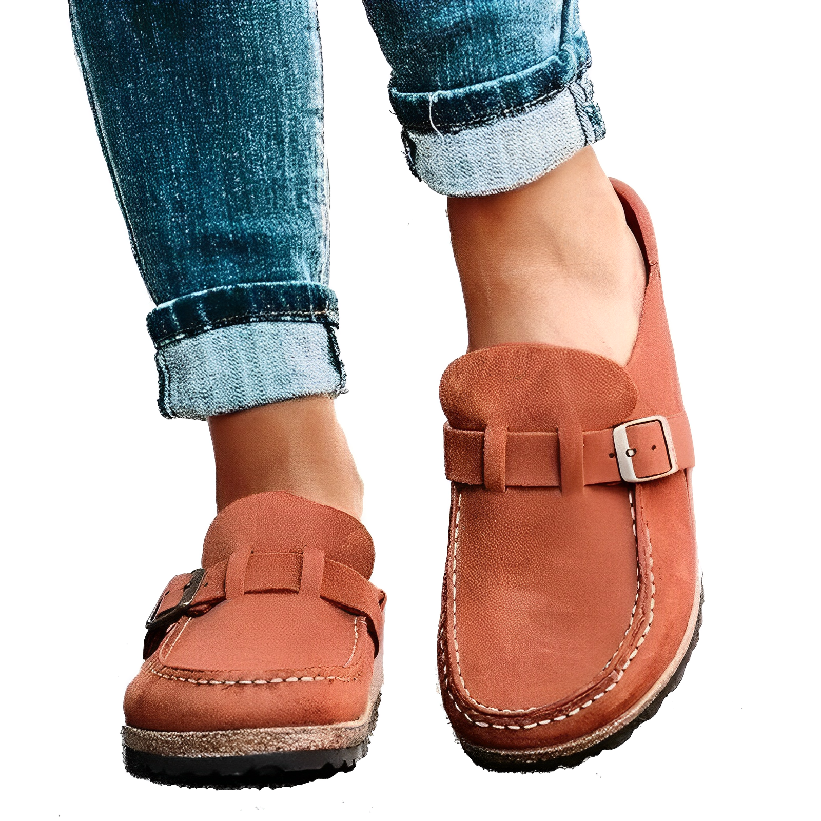 Herlinde | Dames Sandalen met Korkvoetbed – Stijlvolle & Comfortabele Stadssandal