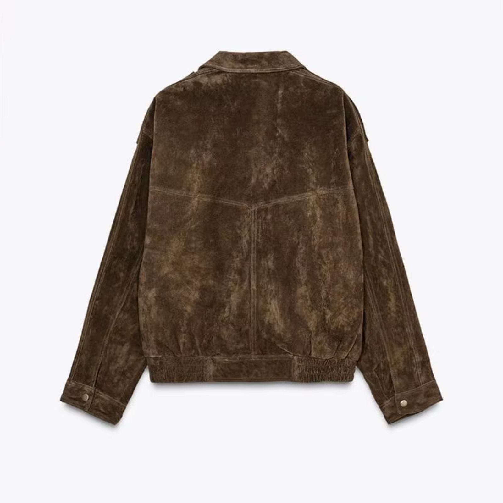 Aïsha oversized suede jacket | Dames jas van luxe suède met vintage flair
