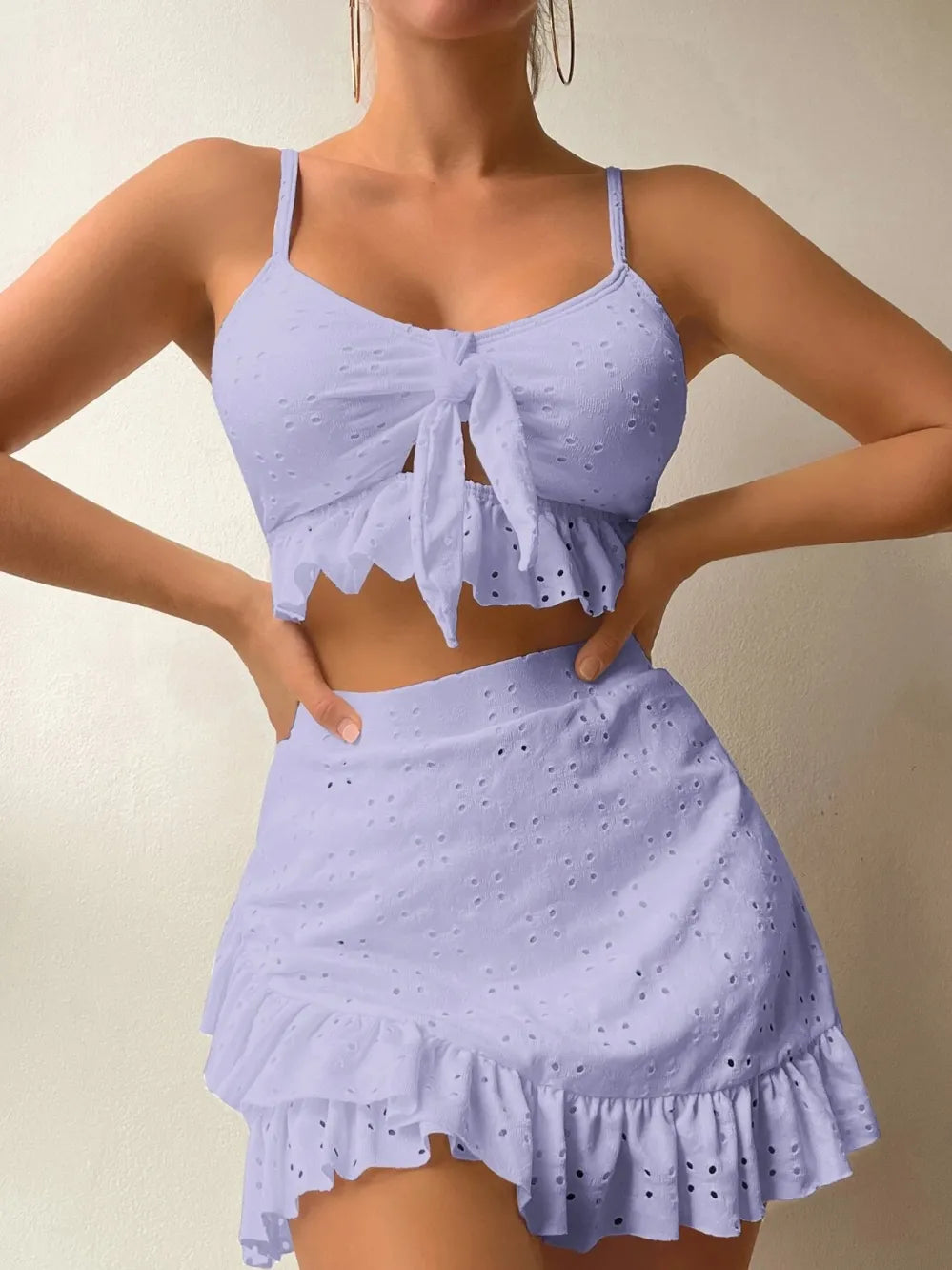 Juliettte - Kanten 2-Delige Ruffle Set Voor Dames