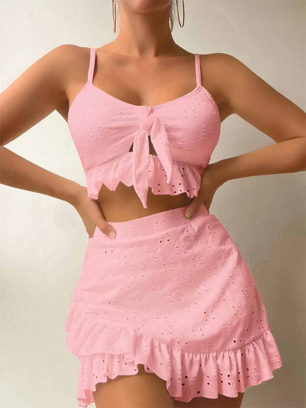 Juliettte - Kanten 2-Delige Ruffle Set Voor Dames
