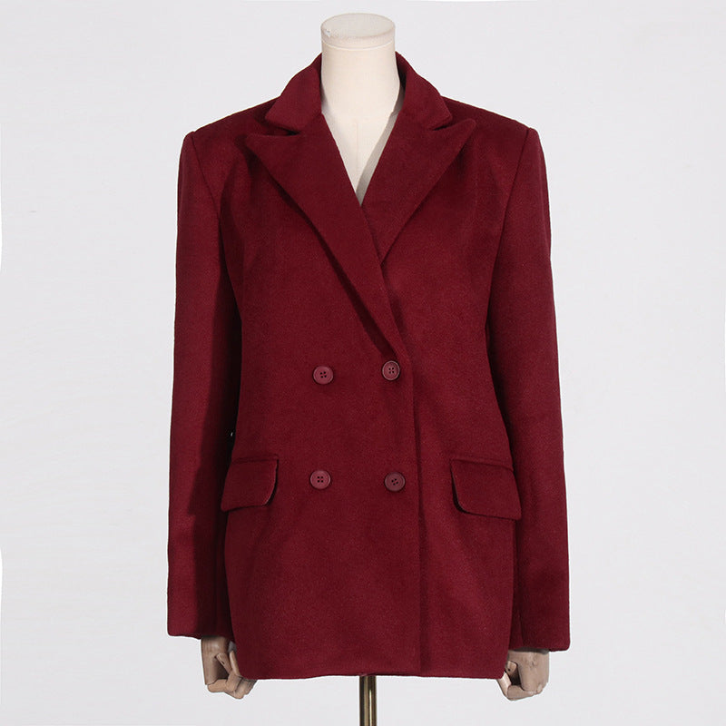 Lizzie Blazer | Dames blazer met ceintuur in luxe wolmix en getailleerd model