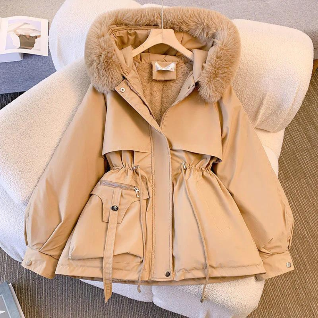 Dames Winterjas met Bontkraag – Warme Casual Outdoor Jas voor Koude Dagen