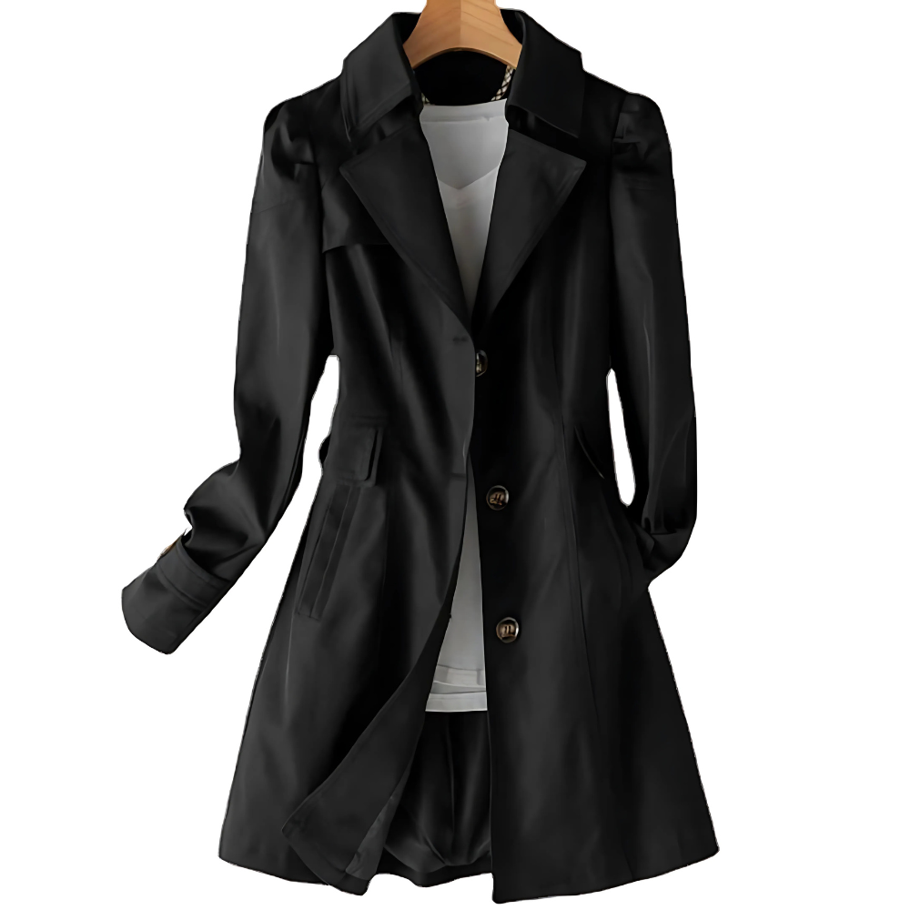 Dames Trenchcoat – Klassiek Design met Elegante Belijning voor Elke Gelegenheid