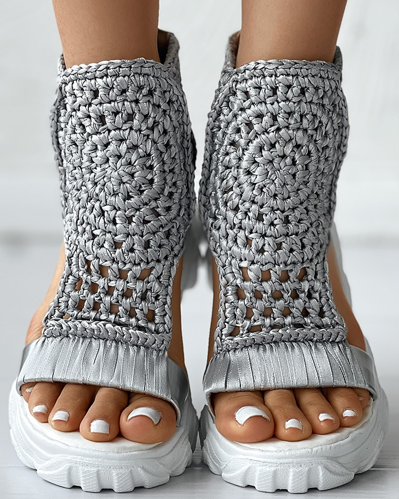 Gebreide Zomer-Slippers | Dames Slippers met Flexibele Pasvorm en Dempende Zool