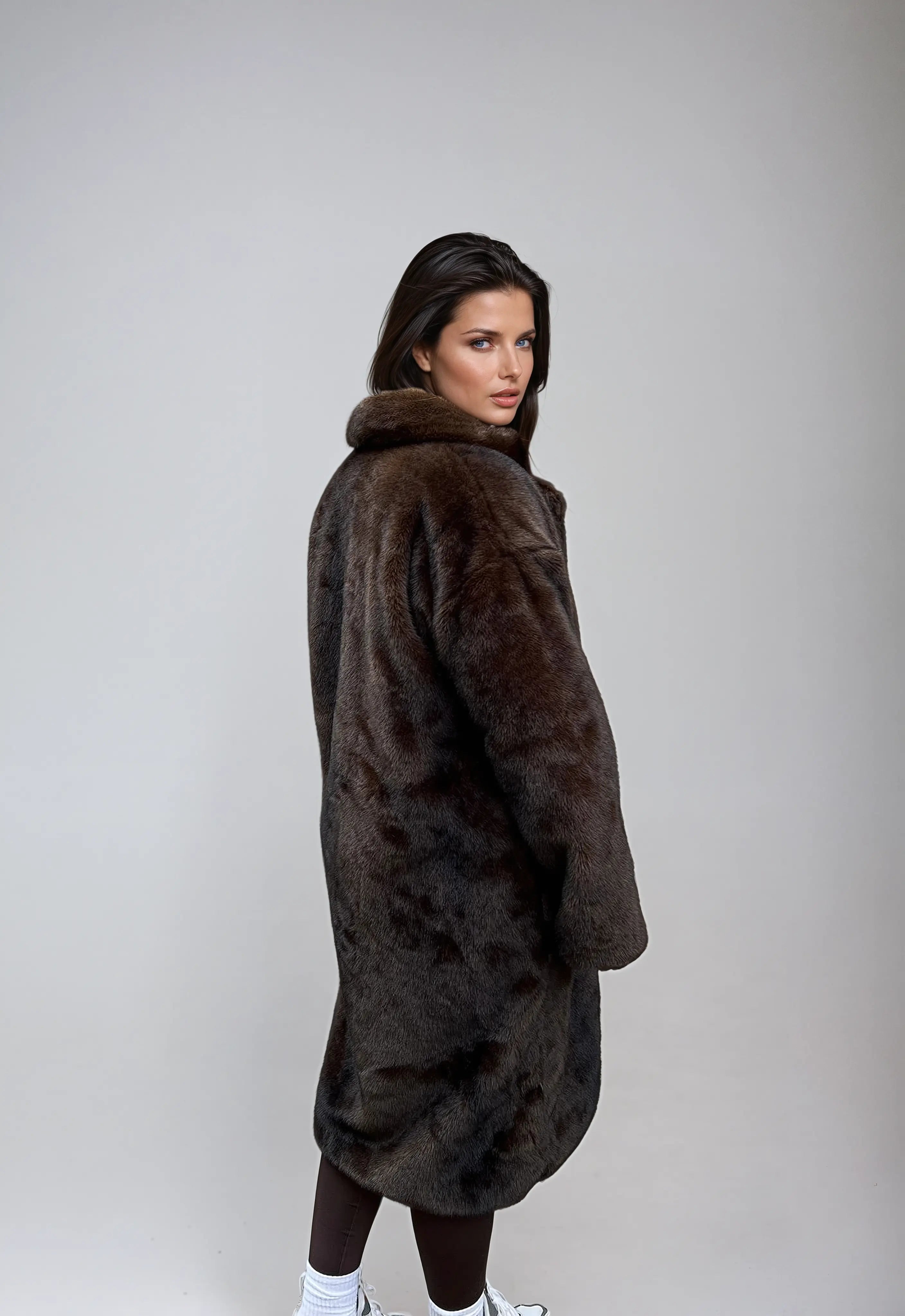 Dames Kunstbont Winterjas – Faux Fur, met Zachte Voering, Warme Jas voor Winter en Dagelijks Gebruik