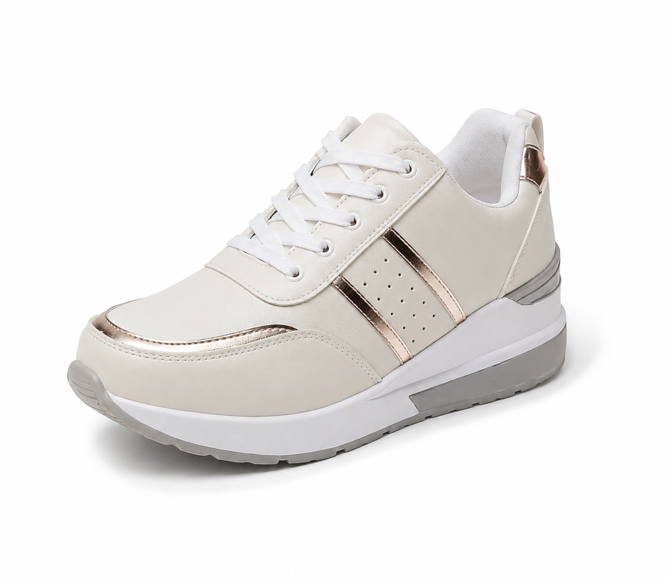 Babine | Dames Sneakers – Lichtgewicht Platform Sneakers met Ademend Mesh en T-Strap Design
