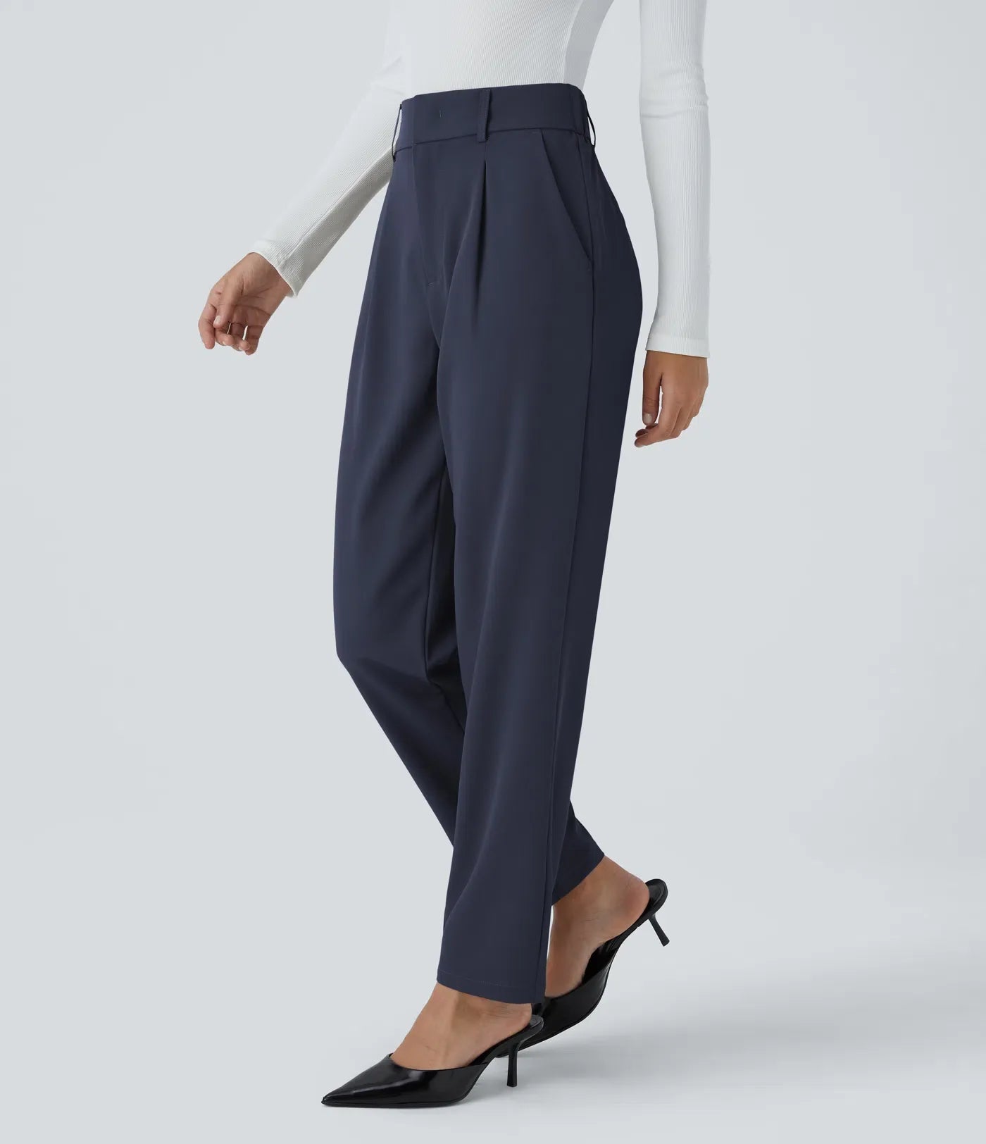 Hella Broek | Dames broek met hoge taille van zachte en elastische stof