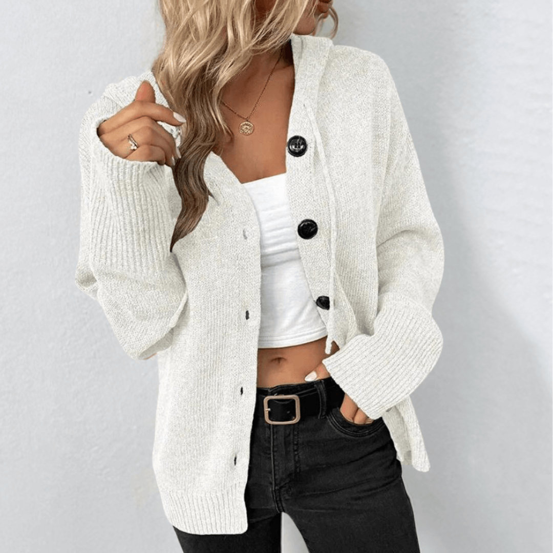 Dames Gebreid Vest met Knoopsluiting – Warm Cardigan voor Herfst en Winter