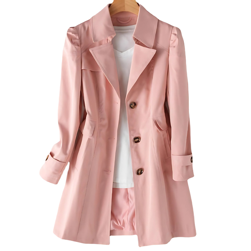 Dames Trenchcoat – Klassiek Design met Elegante Belijning voor Elke Gelegenheid