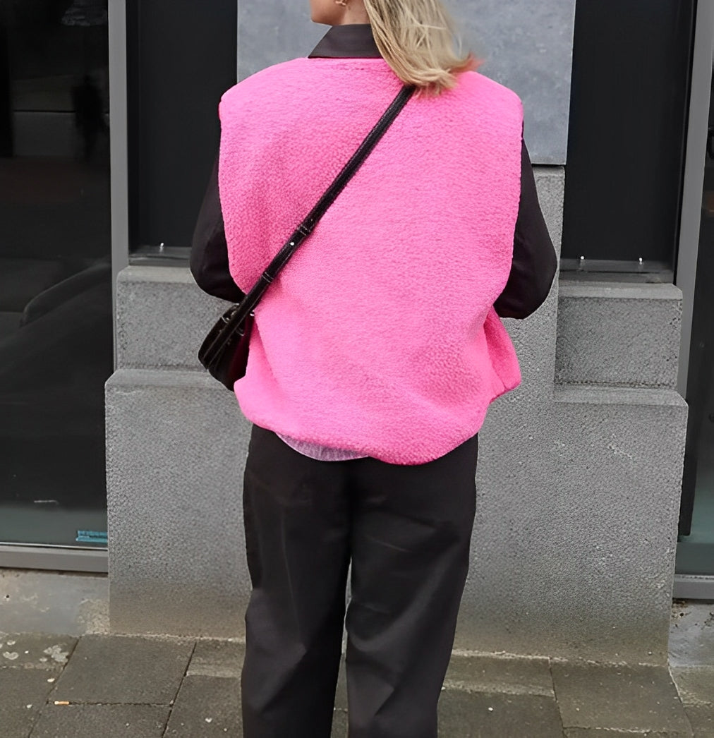 Amila - Geweven Gilet Vest voor Dames