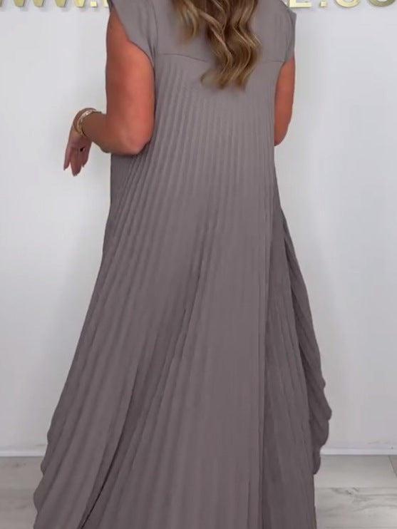 Elvira | Dames Two-Piece Set met Plissé & Wide-Leg – Slankmakend & Comfortabel Design