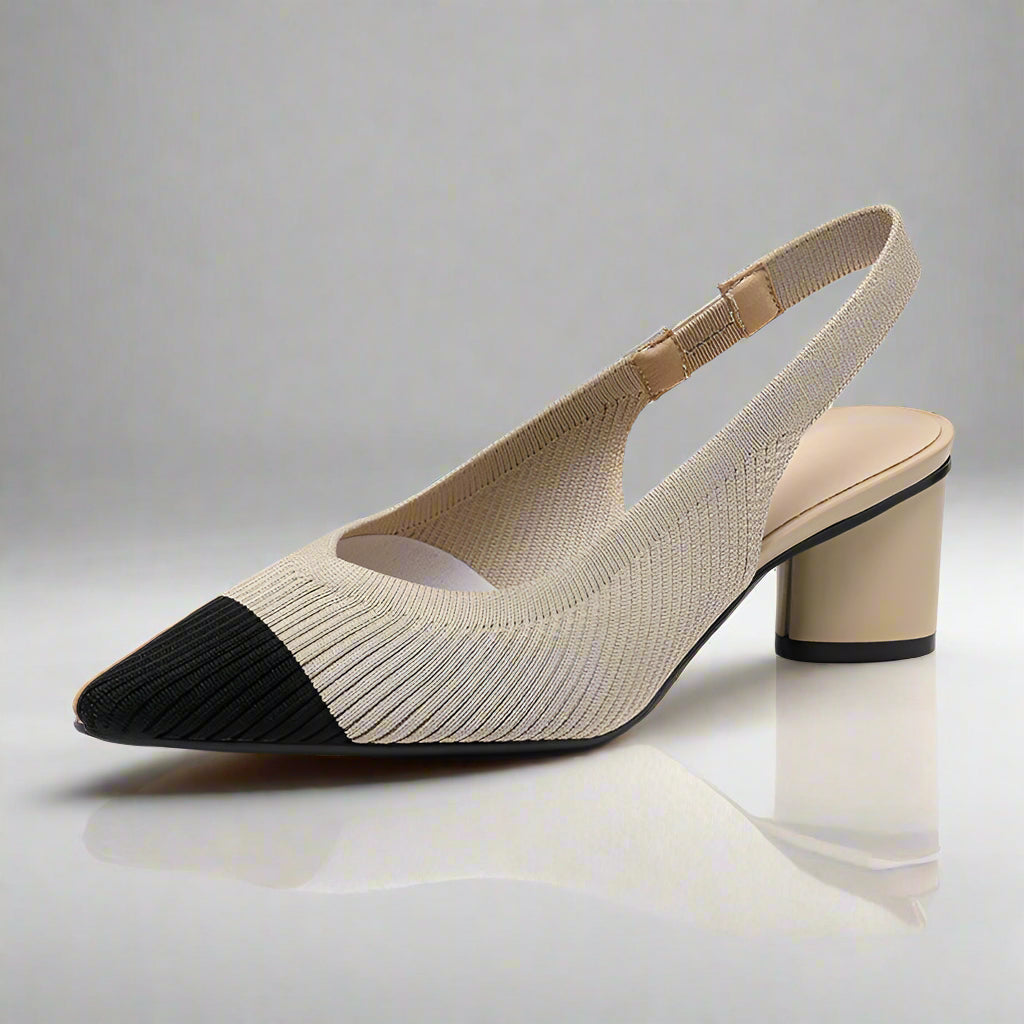 Slingback Hakken | Dames pumps met puntige neus en lage blokhak – elegant & comfortabel