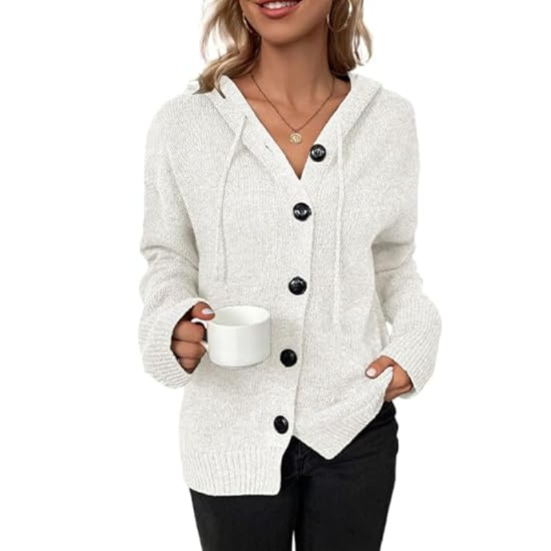 Dames Gebreid Vest met Knoopsluiting – Warm Cardigan voor Herfst en Winter