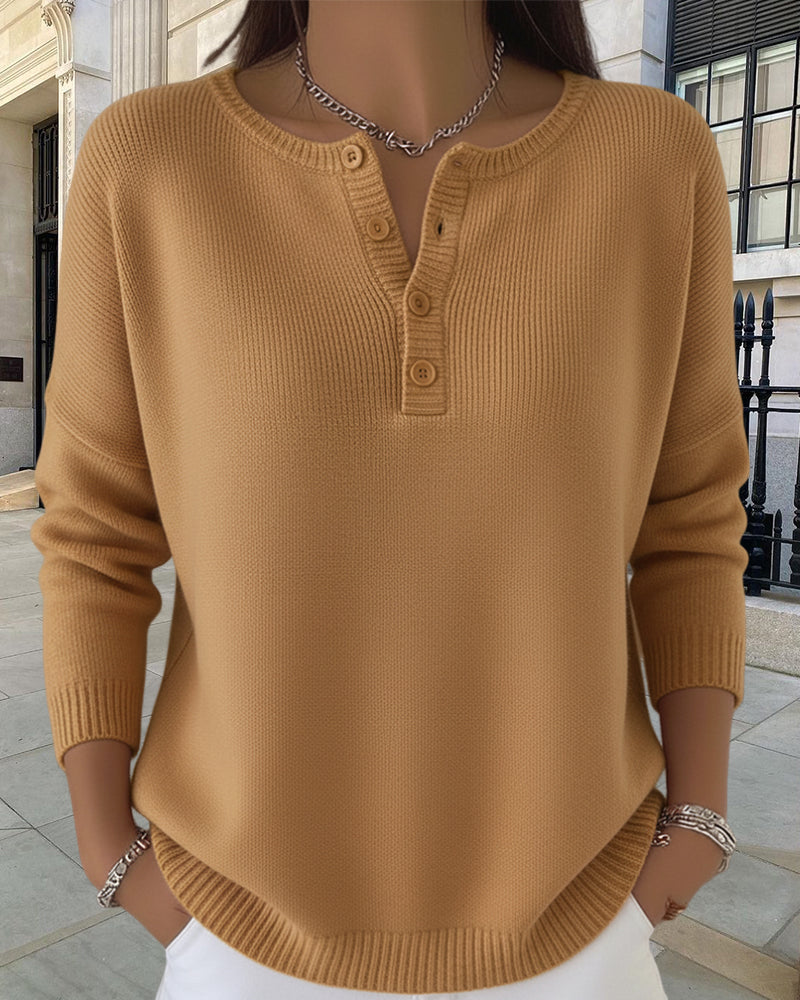 Dames Effen Gebreid Vest met Lange Mouwen – Zwart, Casual Cardigan voor Herfst en Winter