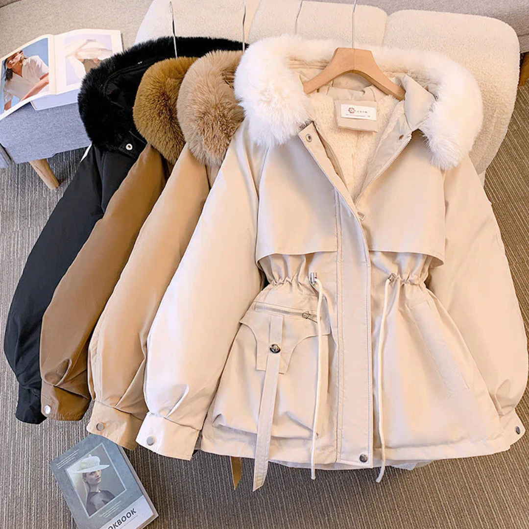 Dames Winterjas met Bontkraag – Warme Casual Outdoor Jas voor Koude Dagen