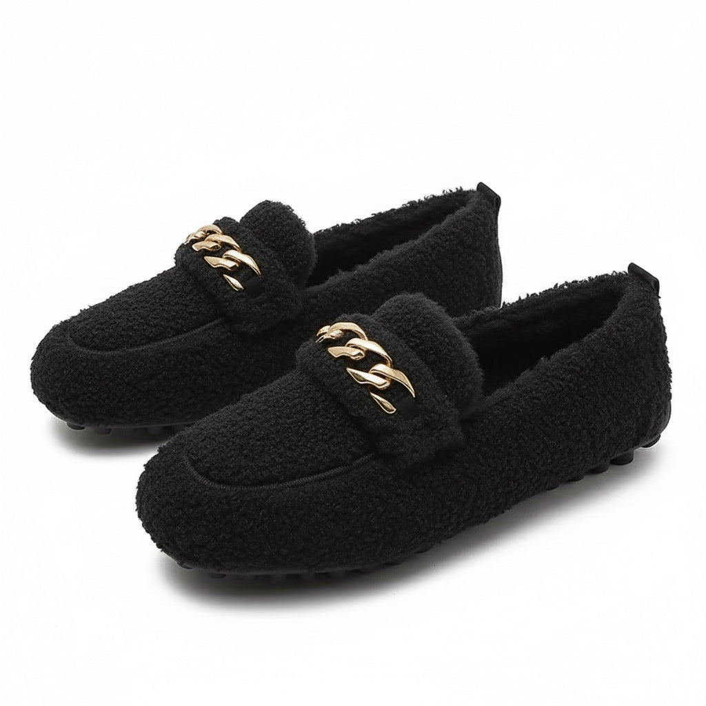 Dames Comfortabele Slippers – Zwart Suède, Casual Schoeisel voor Thuis en Vakantie