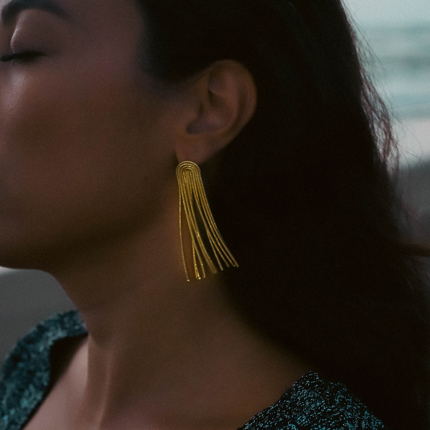 GlamourGold - Elegante Gouden Oorbellen met Kwastjes voor Vrouwen