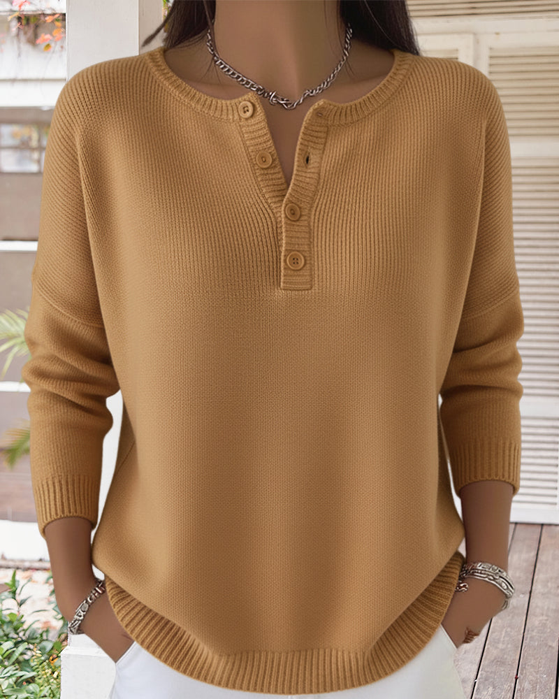 Dames Effen Gebreid Vest met Lange Mouwen – Zwart, Casual Cardigan voor Herfst en Winter
