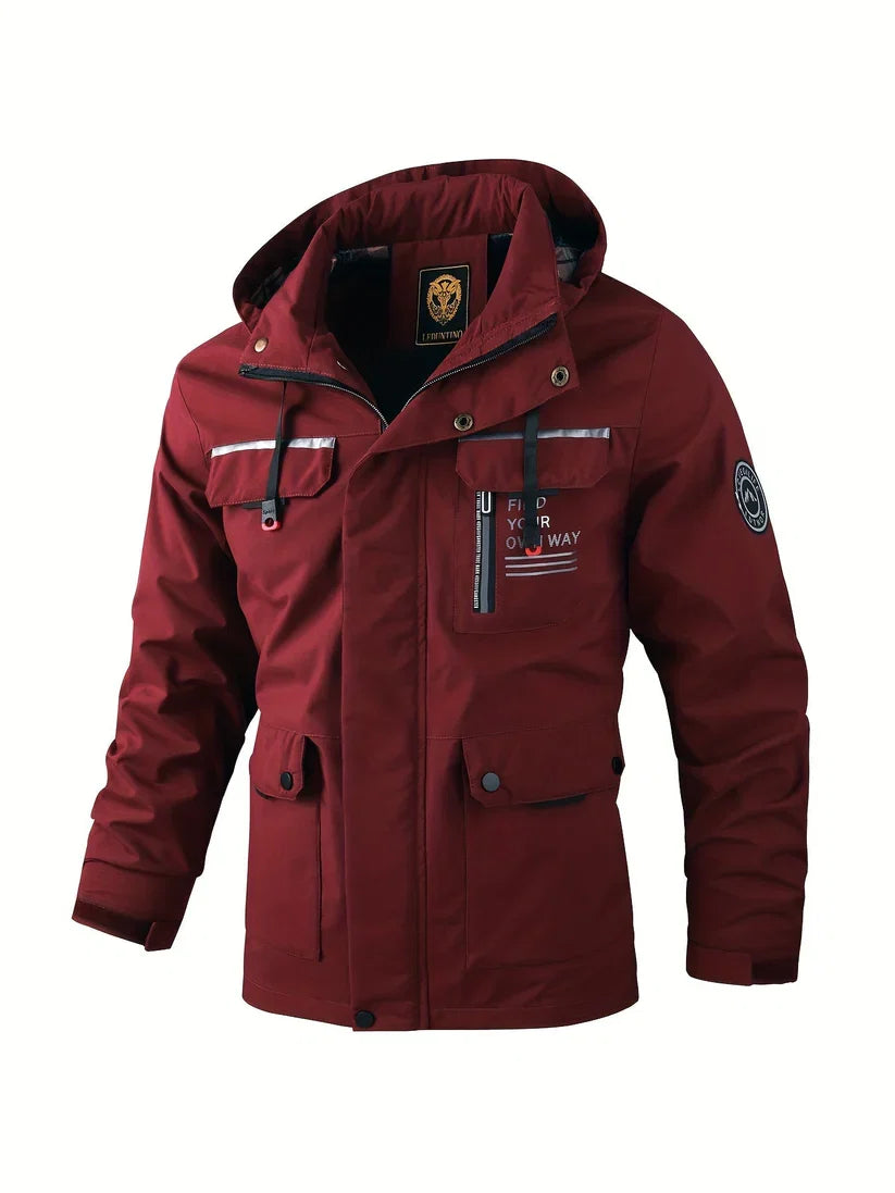 Heren Waterdichte Winterjas met Capuchon