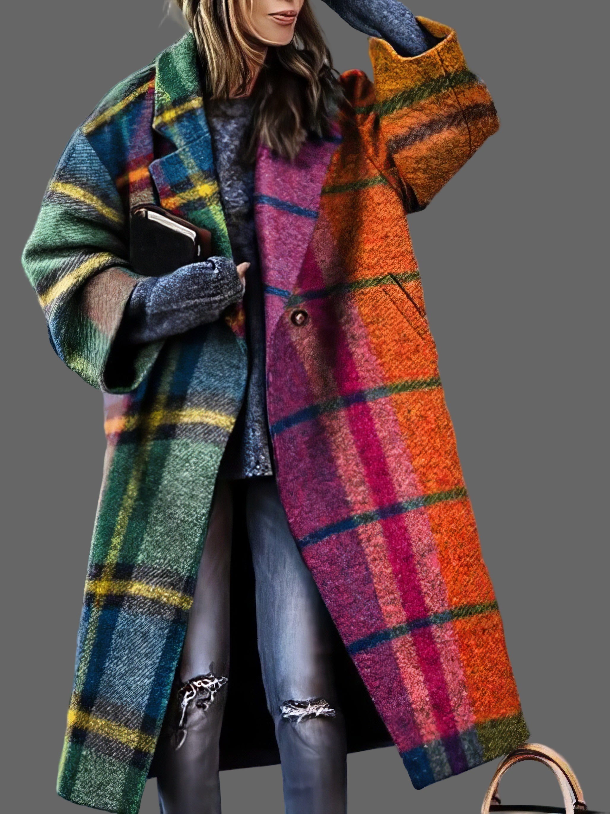 Dames Lange Mantel – Elegante Jassen van Katoen voor Elegante Gelegenheden