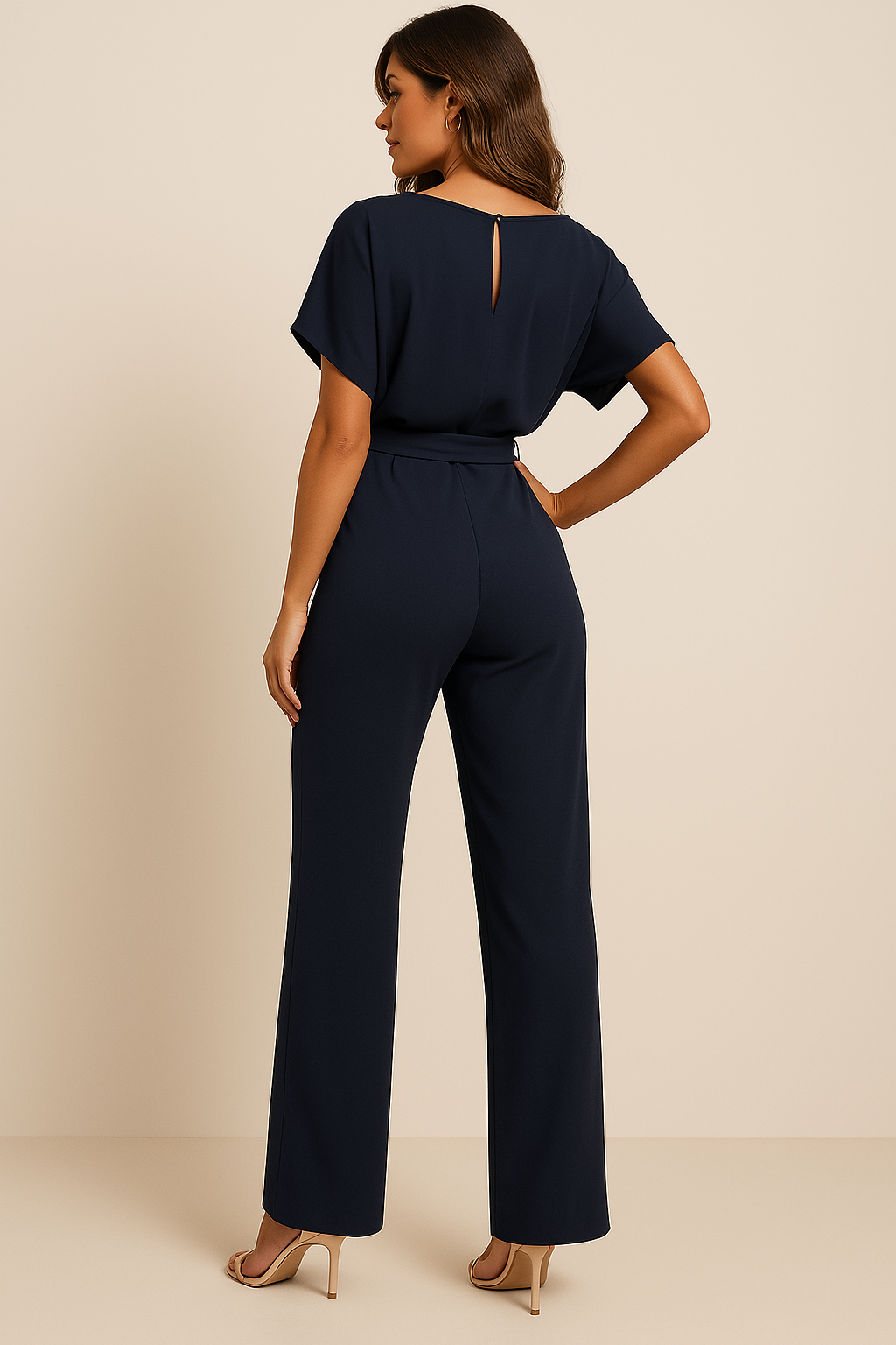 Dames Slim Fit Jumpsuit – Geschikt voor Casual en Werk, Met Rits en Zonder Sluiting