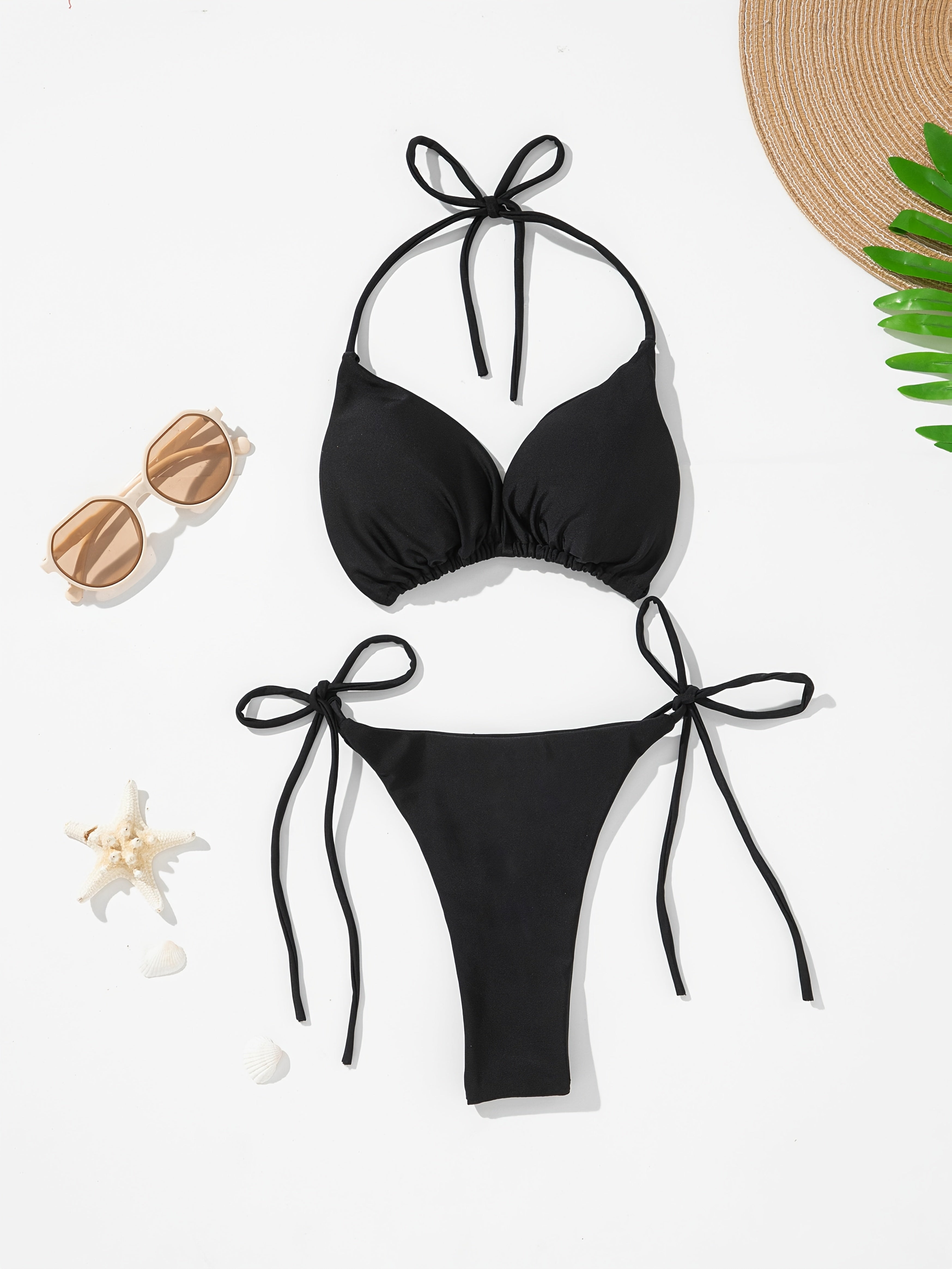 Sexy Driedelige Schort en Bikini Set voor Dames