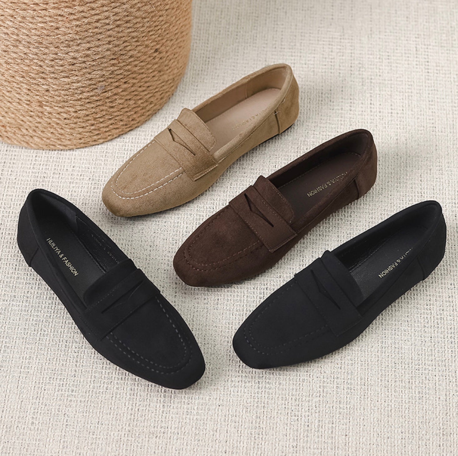 Suède Slip-On Loafers