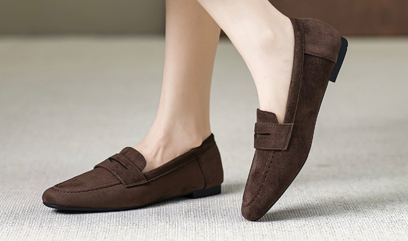 Suède Slip-On Loafers