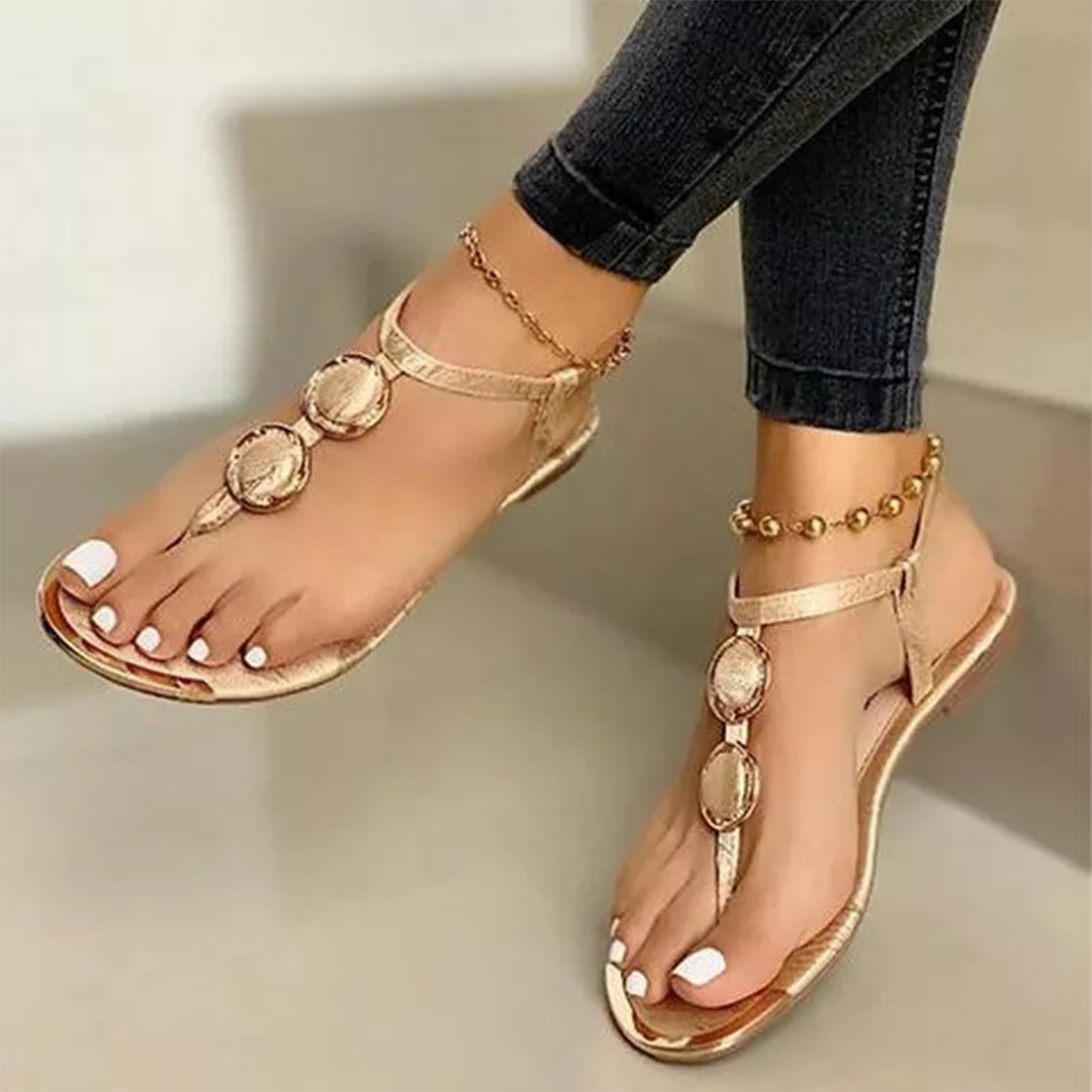 Dames Sandalen – Strappy Design met Comfortabel Voetbed en Zomerse Elegantielook