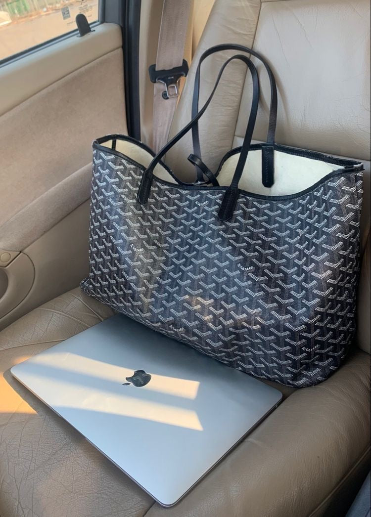 Luxe Monogram Shopper | Dames Schoudertas met Ruime Indeling