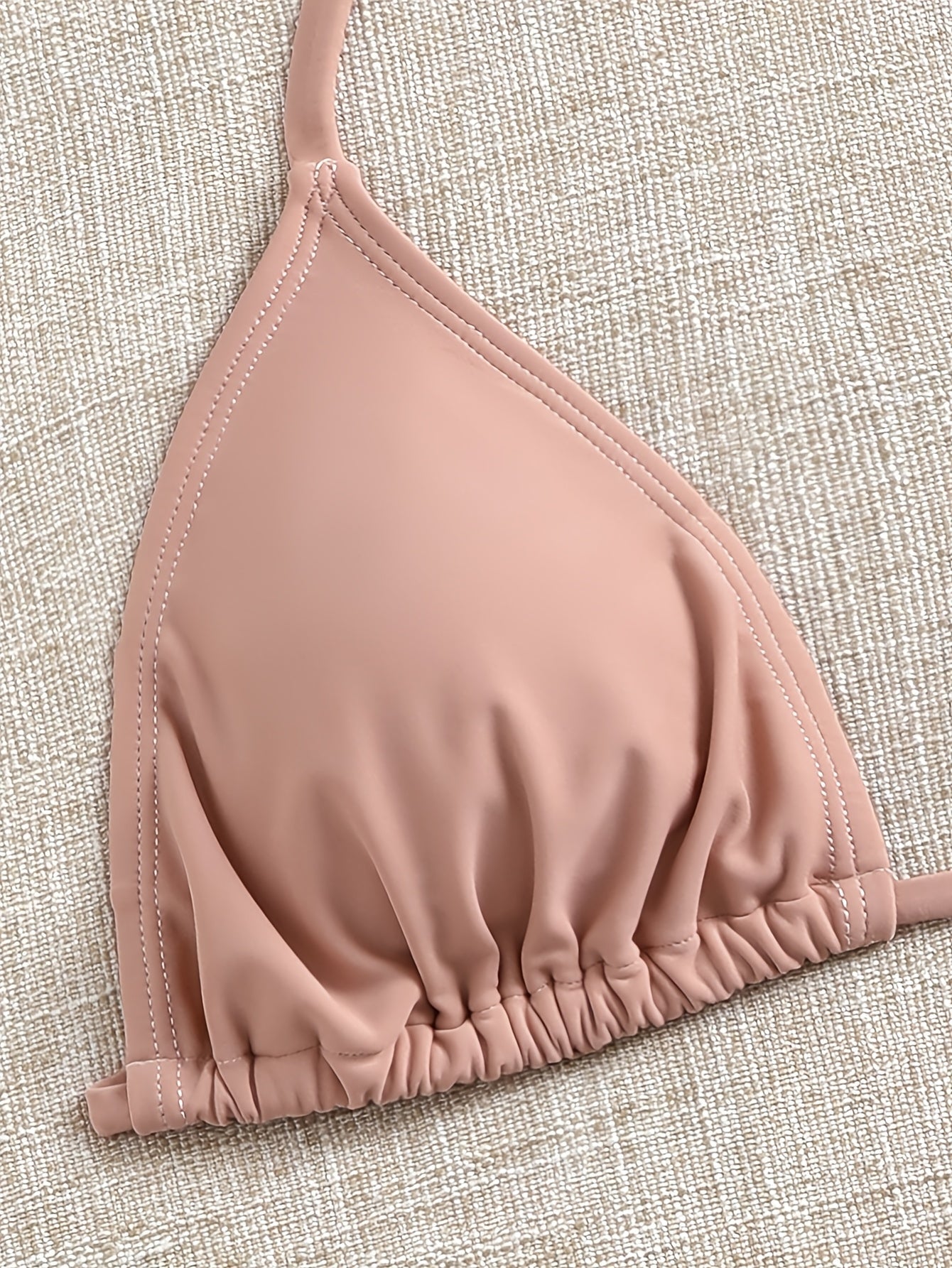Elegante Halter Nek Bikini Set met Mesh Cover-up Rok