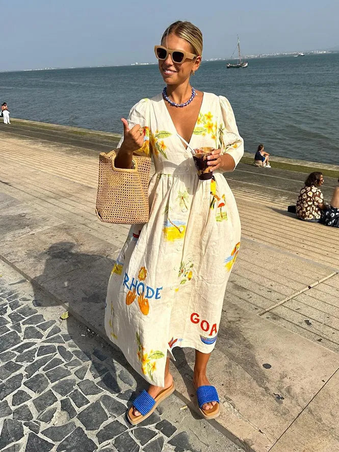Melissa | Linnen zomerjurk