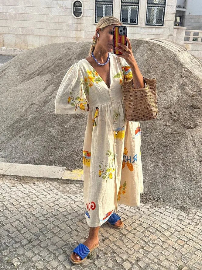 Melissa | Linnen zomerjurk